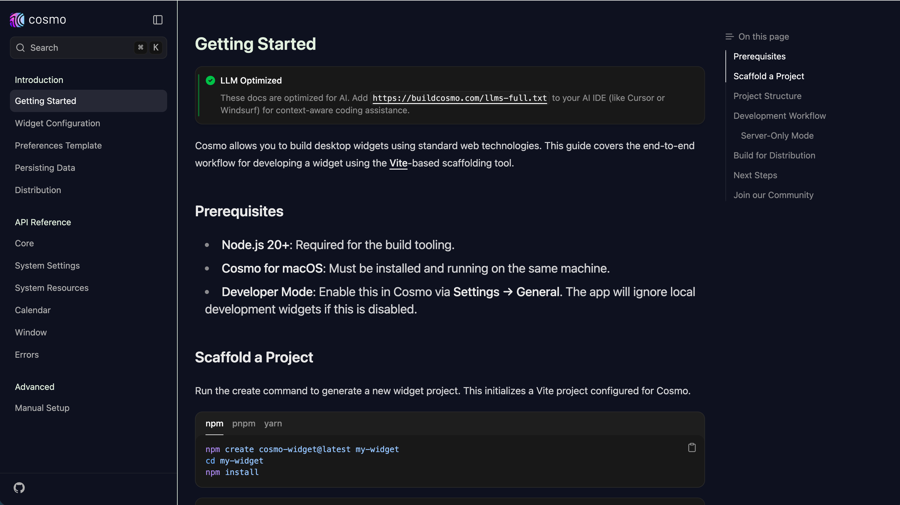 AI Widget Creation Guide Framework