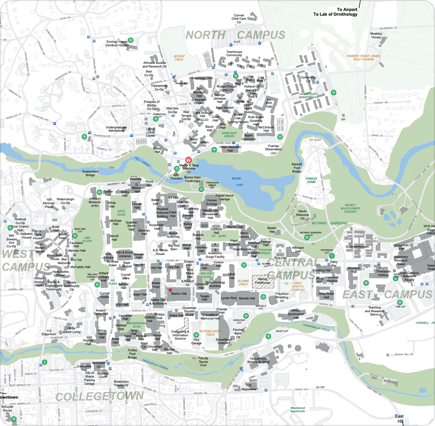 Cornell Campus Map