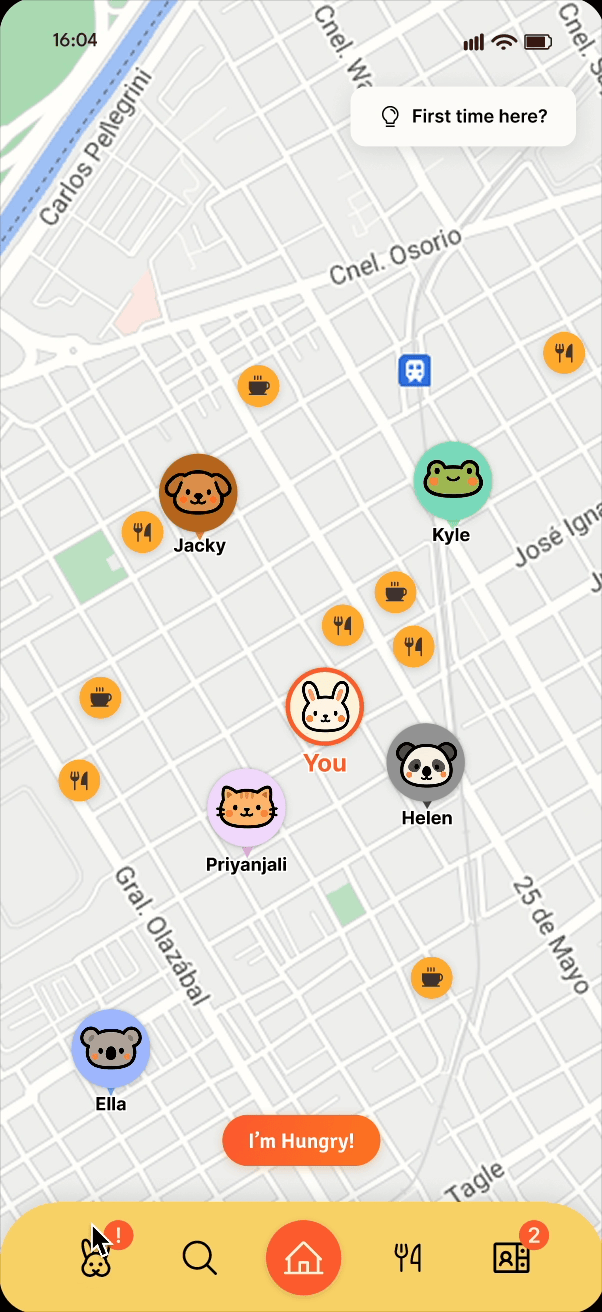 Virtual Companion UI GIF