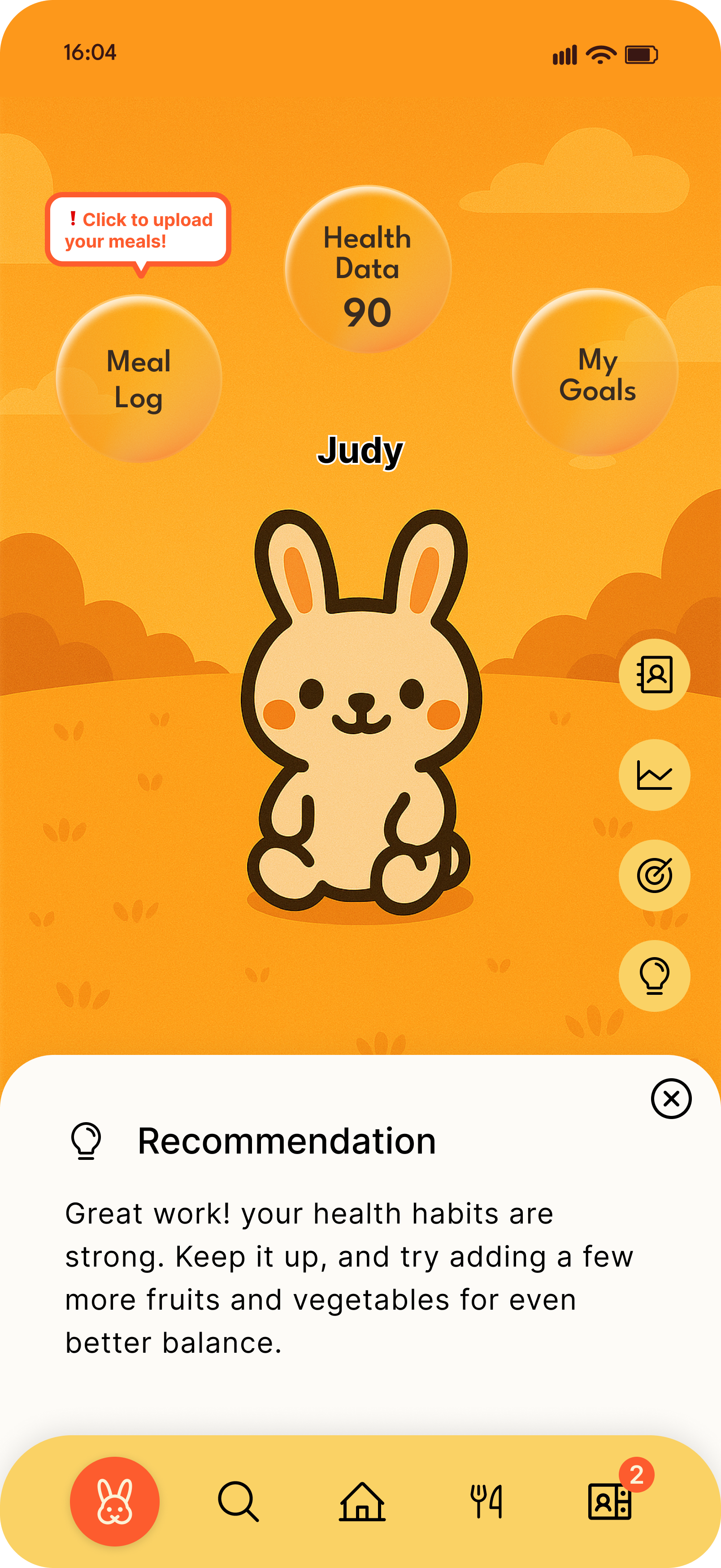 Virtual Companion UI Static